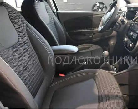 Подлокотник (черный, кожа) Опора России PDL-00102 для Renault Kaptur 2016 -
