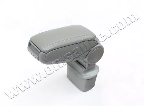 Подлокотник с боксом, серый (низ-фибер,верх-Abs - кожзам.) Omsa Line 5008601 для NISSAN Juke (2010 - по н.в.)