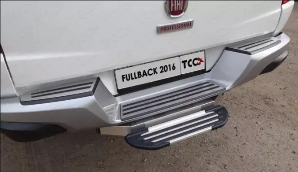Подножка задняя (под фаркоп E) Silver TCC FIAFUL16-39S для Fiat Fullback 2016 -