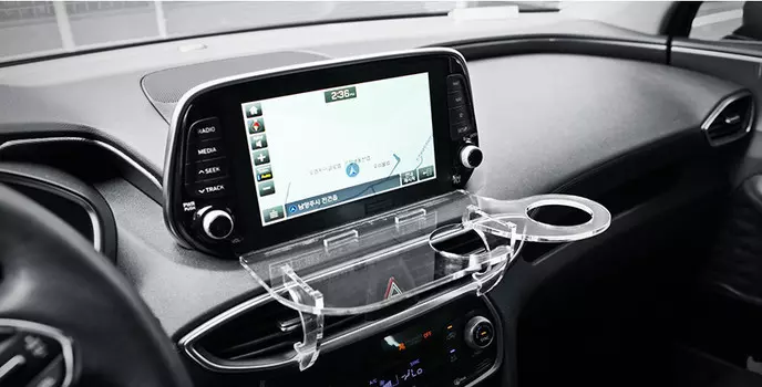 Подставка для стаканчиков и телефона на воздуховоды Mobis для Санта Фе 4 (Hyundai Santa Fe 2018 - 2019)