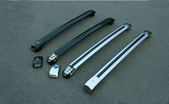 Поперечины на крышу (алюминий, черный / серебро) для SKODA Kodiaq (2017 - по н. в.)