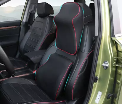 Поясничная подушка и подголовник (кожа) для Honda CRV 2017 -