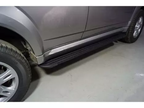 Пороги алюминиевые "Slim Line Black" TCC HAVH520-33B Haval H5 2020-