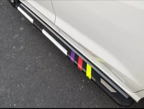 Пороги, боковые подножки COLOR Chery Tiggo 8 ( 2018 - 2020 )