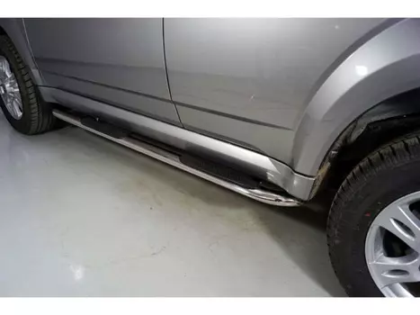 Пороги овальные гнутые с накладкой TCC HAVH520-21 Haval H5 2020-