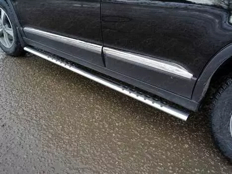 Пороги овальные с проступью TCC HAVH615-10 Haval H6 2015-