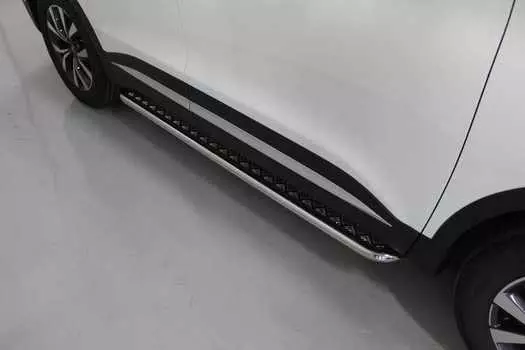 Пороги с площадкой TCC CHERTIG7P20-25 Chery Tiggo 7 Pro 2020