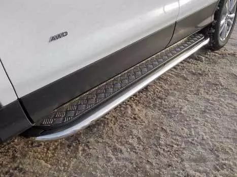 Пороги с площадкой TCC FORKUG17-26 Ford Kuga 2016-