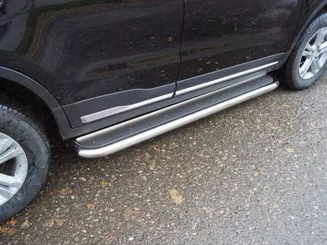 Пороги с площадкой TCC GEELEATL18-32 Geely Atlas 2018-