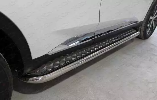 Пороги с площадкой TCC HAVF719-30 HAVAL F7 2019-