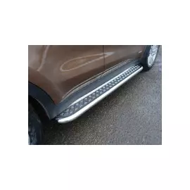 Пороги с площадкой TCC KIASPORT16-13 Kia Sportage 2016-2018