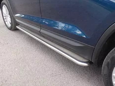 Пороги с площадкой TCC SKOKOD17-02 Skoda Kodiaq 2017-