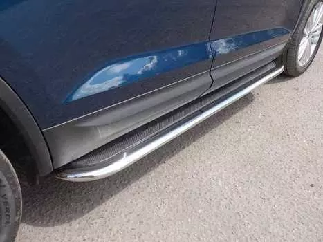 Пороги с площадкой TCC SKOKOD17-06 Skoda Kodiaq 2017-