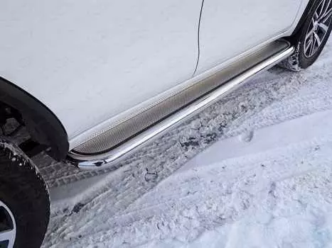 Пороги с площадкой TCC TOYFORT17-29 Toyota Fortuner 2017-