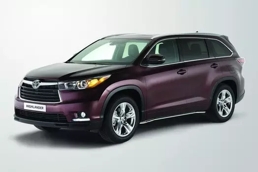 Пороги труба 42 мм под машину Toyota TOHR.80.1959 Toyota Highlander 2014 -