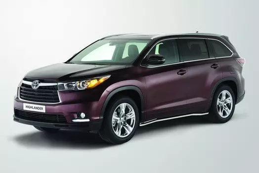 Пороги труба 60 мм Toyota TOHR.80.1961 Toyota Highlander 2014 -