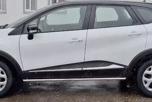Пороги труба d42 (вариант 1) для Renault Kaptur 2016 -