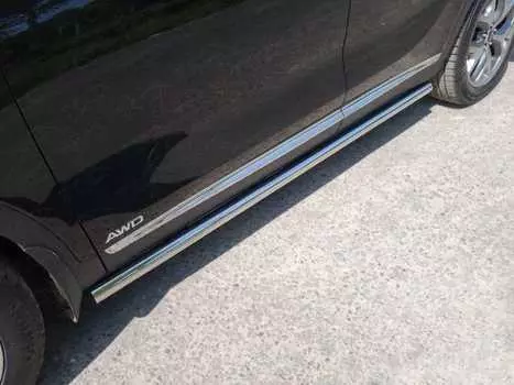 Пороги труба TCC KIASORPR18-25 Kia Sorento Prime 2018-