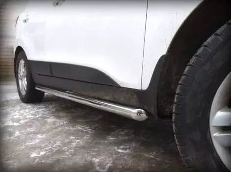 Пороги трубообразные d-60 Технотек HIX35_2 Hyundai ix35 2010-