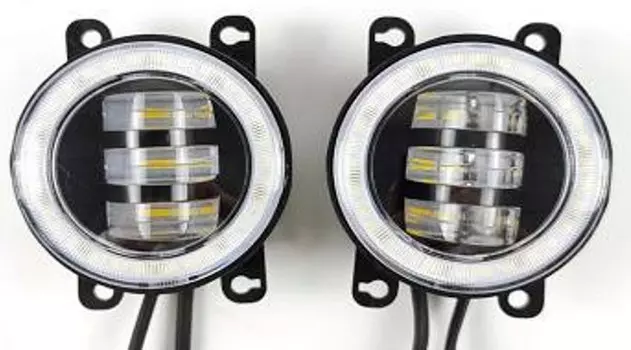 Противотуманные фары (ПТФ) светодиодные Dallon DAL00072 для Honda, Ford, Suzuki, Mitsubishi, Lexus