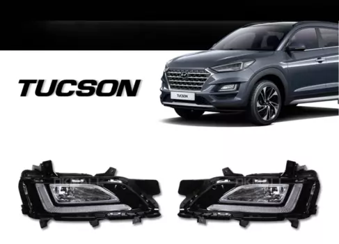 Противотуманные фары с дневными ходовыми огнями для Hyundai Tucson 2015 - 2019