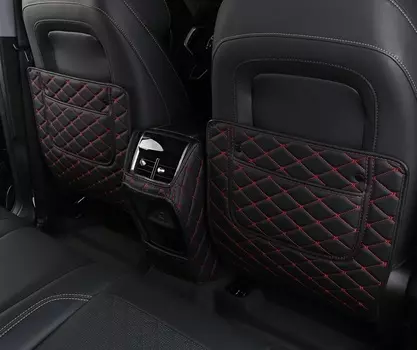 Противоударные накладки на сиденье красные (без логотипа) 3 элемента Chery Tiggo 7 Pro 2020