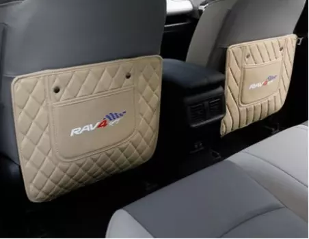 Противоударные накладки на сидение 2 элемента бежевые Toyota RAV4 2019-