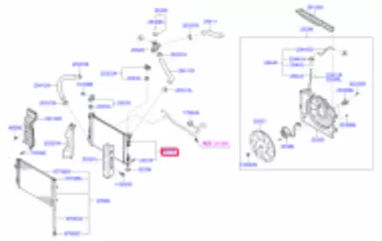 Радиатор охлаждения паяный MT подходит для HYUNDAI Solaris 1.4-1.6 10>, KIA Rio III 1.4-1.6 11> RB-1048