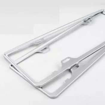 Рамка номерного знака (серебристая) Magical MGC00241 для Skoda Kodiaq 2016 -