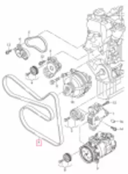 РЕМЕНЬ ПРИВОДНОЙ AUDI A1 1.4T 11-, CHRYSLER 300M 2.7 98-04, PEUGEOT 406 3.0 96-04, RENAULT LAGUNA