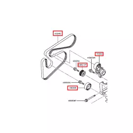 Ремень привода генератора MITSUBISHI 1340A150