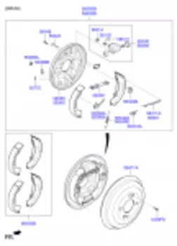 Ремкомплект тормозного суппорта заднего (для поршня ? 34 mm, суппорт Mando) BC-0596