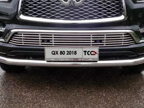 Решетка радиатора (без круизконтроля) TCC INFQX8018-05 для Infiniti QX80 (2018 - 2019)