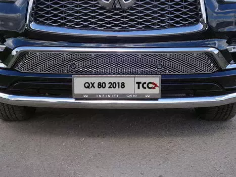 Решетка радиатора (без круизконтроля) TCC INFQX8018-06 для Infiniti QX80 (2018 - 2019)