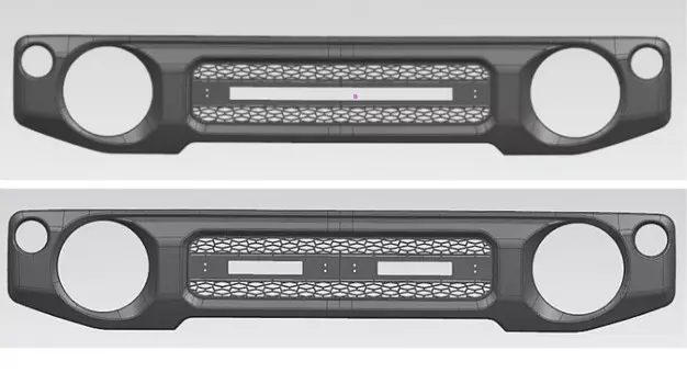 Решетка радиатора (черная) Srumto для Suzuki Jimny 2019 -