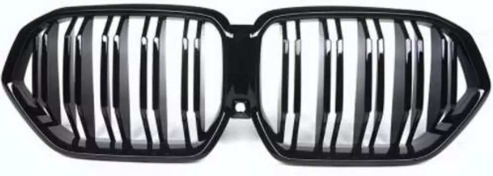 Решетка радиатора (цвет черный, двойные слоты) Carbuy CRBY072 для BMW X6 2019-