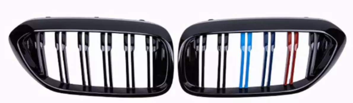 Решетка радиатора (цвет черный глянец, двойные слоты) Carbuy CRBY035 для BMW 5 Series G30/G38 2018-2020