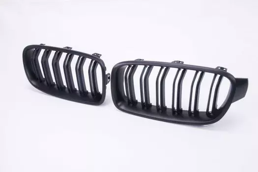 Решетка радиатора (цвет черный матовый, двойные слоты) Carbuy CRBY015 для BMW 3 Series F30/F35 2013-2019