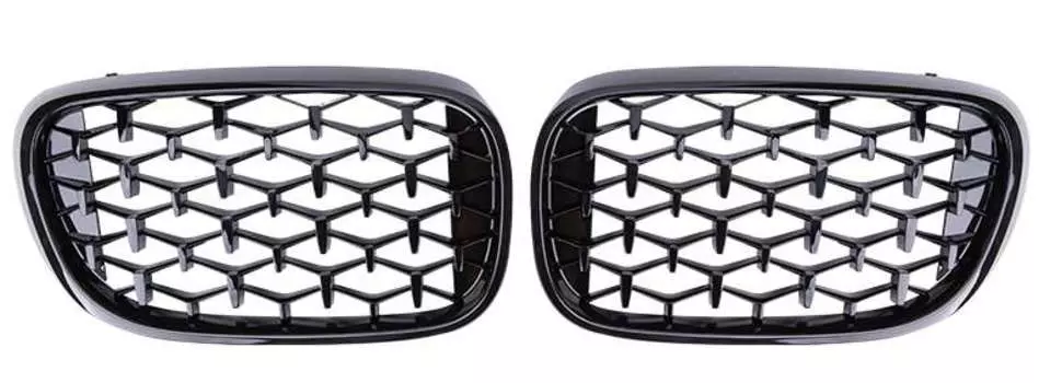 Решетка радиатора (цвет черный, слоты - клетки) Carbuy CRBY042 для BMW 7 Series G11/G12 2015-2019