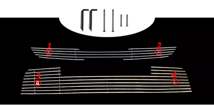 Решетка радиатора Grille для KIA Rio X-Line 2017 -