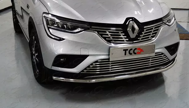 Решетка радиатора нижняя 12 мм Компания ТСС RENARK19-15 Renault Arkana 2019-