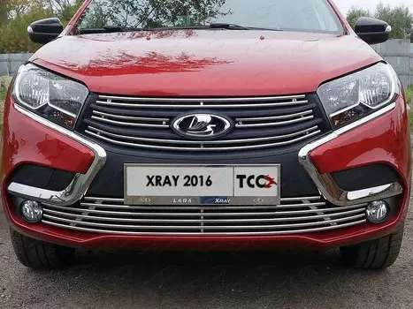 Решетка радиатора нижняя 12 мм ТСС LADXRAY16-12 для LADA X Ray 2016-