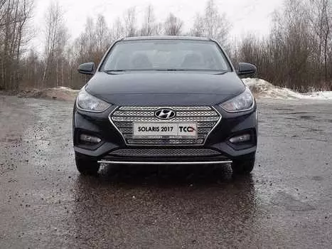 Решетка радиатора нижняя (лист) TCC HYUNSOL17-03 Hyundai Solaris 2 2017-