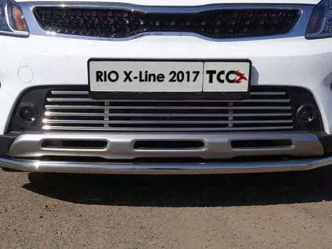 Решетка радиатора нижняя TCC KIARIOX17-16 Kia Rio X-Line 2017-