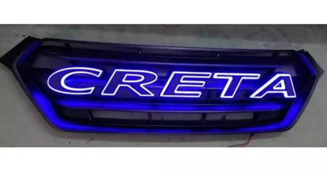 Решетка радиатора с подсветкой Dallon DAL00108 для Hyundai Creta (Крета) 2020