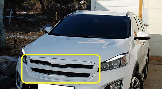 Решетка радиатора с подсветкой для Sorento Prime (2015 - по н.в. )