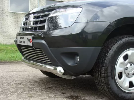 Решётка радиатора 12 мм ТСС RENDUST12-08 для Renault Duster 2011-