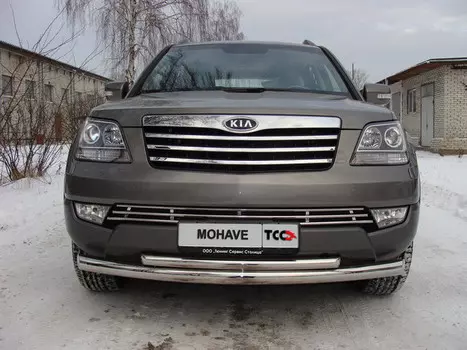 Решётка радиатора 16 мм Компания ТСС KIAMOH-04 KIA Mohave 2009 - 2015