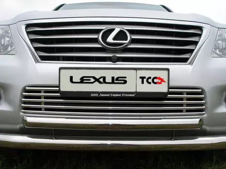 Решётка радиатора 16 мм Компания ТСС LEXLX570-04 Lexus LX570 2007 - 2011