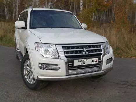 Решётка радиатора 16 мм ТСС MITPAJ414-04 для Mitsubishi Pajero IV 2006-